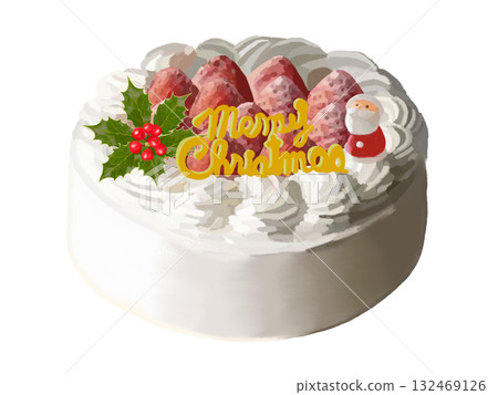 Christmas cake (whole) Christmas cake (whole) 132469126