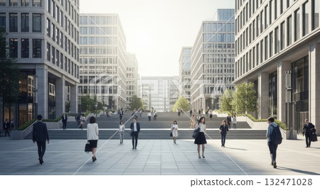 城市辦公區寬樓梯的城市背景 — 時尚廣告背景 8k 城市辦公區寬樓梯的城市背景 — 時尚廣告背景 8k 132471028