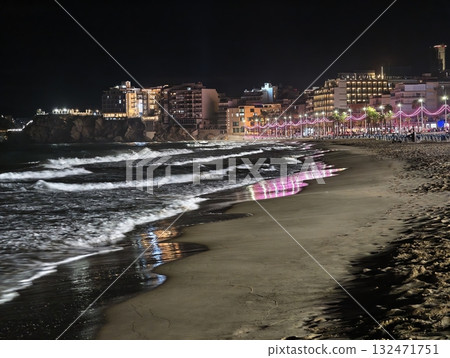 luminous skyline with diverse architecture reflected in tranquil waters during lively nocturnal luminous skyline with diverse architecture reflected in tranquil waters during lively nocturnal 132471751