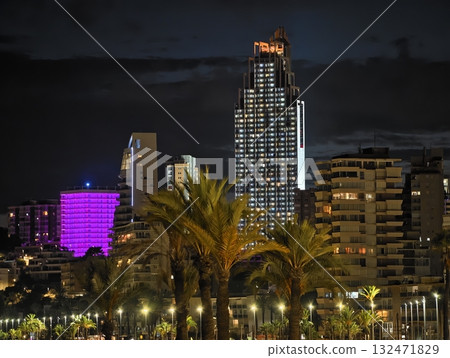 luminous skyline with diverse architecture reflected in tranquil waters during lively nocturnal luminous skyline with diverse architecture reflected in tranquil waters during lively nocturnal 132471829