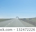 Mongolian roads and cows 132472226