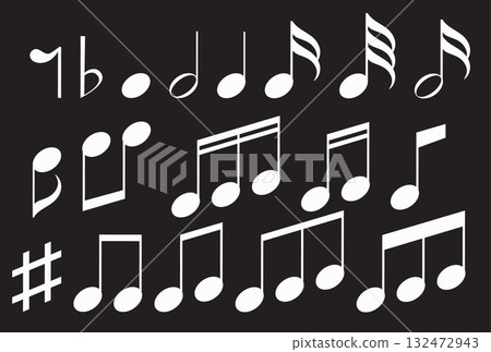 Musical Notes and Symbols Collection Musical Notes and Symbols Collection 132472943