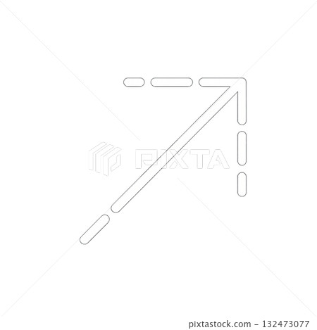 簡單的白色箭頭圖標，發光的白色箭頭標記，明亮乾淨的箭頭設計素材 132473077