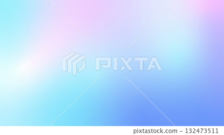 Winter holographic gradient. Pastel Christmas background, modern winter blue gradient vector design. 132473511