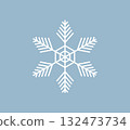 White snowflake icon illustration vector 132473734