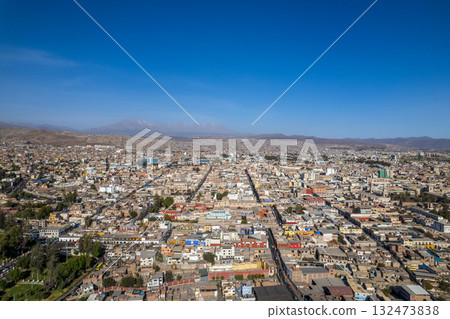 Aerial view of the city of Arequipa Aerial view of the city of Arequipa 132473838