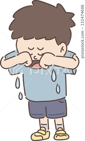 Childcare, welfare, and education | Boy pose collection [Crying boy] 132474686