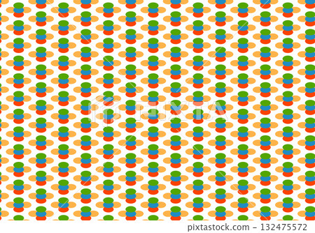 Pop and stylish round pattern Pop and stylish round pattern 132475572