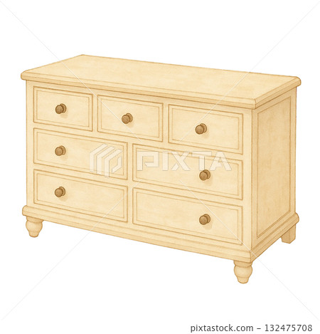 法式鄉村風矮抽屜櫃插圖 132475708