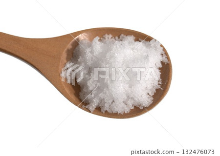 Salt on a spoon 132476073