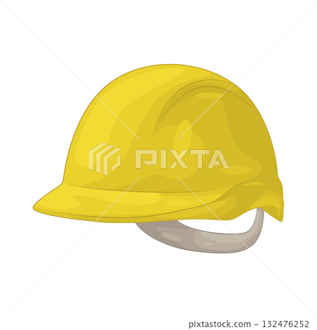 Illustration of hard hat 132476252