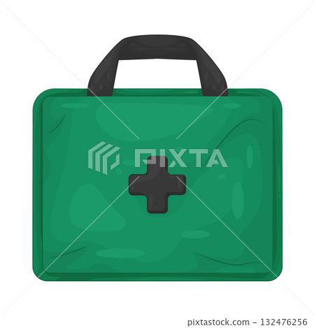 Illustration of first aid kit 132476256