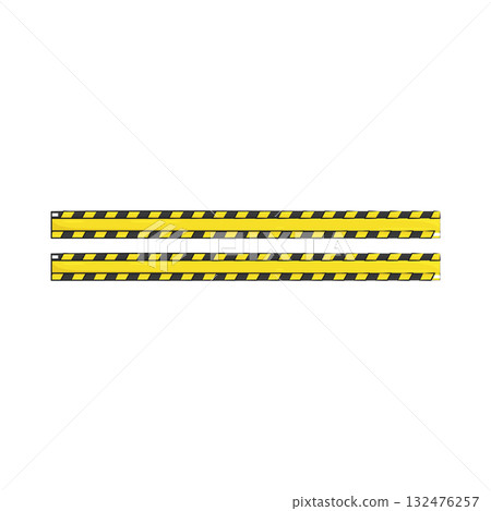 Illustration of caution tape 132476257