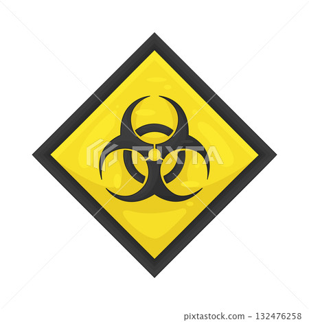 Illustration of biohazard sign Illustration of biohazard sign 132476258