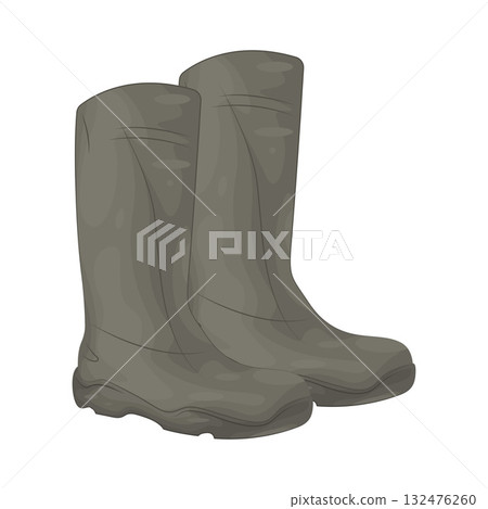 Illustration of safety boots 132476260
