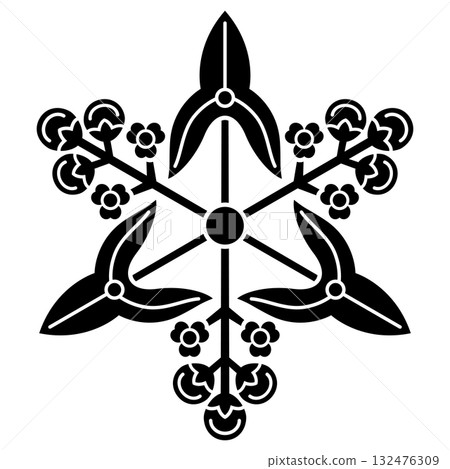 This is the family crest. It is called the Three Nagato Family's Water Lily. This is the family crest. It is called the Three Nagato Family's Water Lily. 132476309