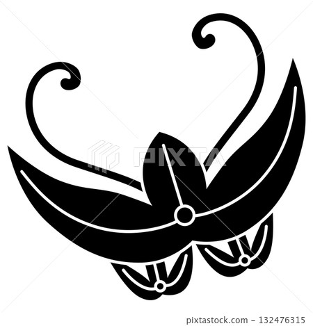 This is the family crest, called the flying butterfly with sedge. 132476315