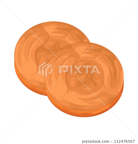 Illustration of carrot slice 132476567