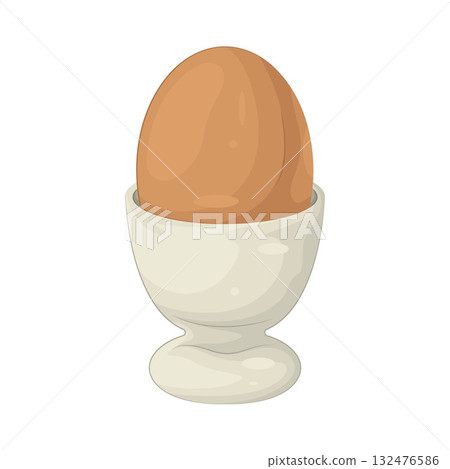 Illustration of boiled egg 132476586