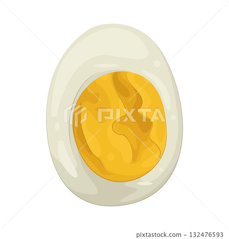 Illustration of boiled egg 132476593