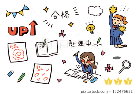 學習與學生插圖集 學習與學生插圖集 132476651