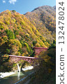 Late autumn in Unazuki Onsen town 132478024