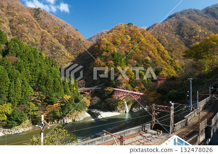 Late autumn in Unazuki Onsen town Late autumn in Unazuki Onsen town 132478026