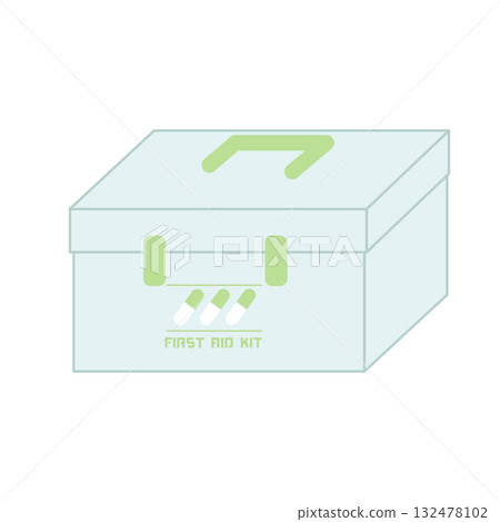 可愛的急救箱材料 132478102