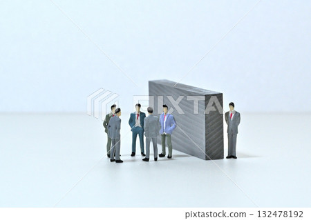 Business image of a person listening Business image of a person listening 132478192
