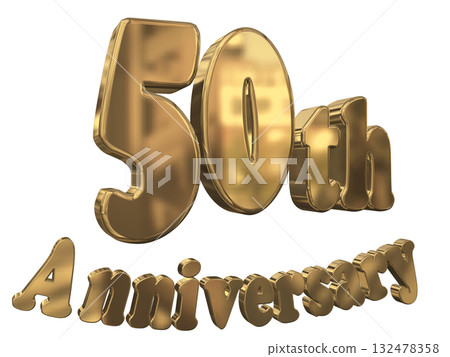 3DCG文字“50週年/50週年紀念馬克·斯帕克” 3DCG文字“50週年/50週年紀念馬克·斯帕克” 132478358