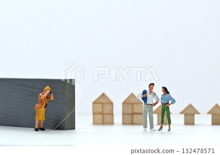 Image of a woman taking a photo with a camera 132478571