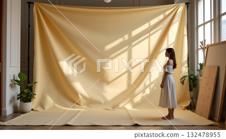 Two contrasting views of water  one, an expansive body of deep blue water with small ripples, offering an up close perspective 132478955