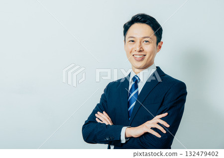 Middle-aged man suit portrait Middle-aged man suit portrait 132479402