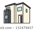Simplified diagram of a detached house②_Color 132479837