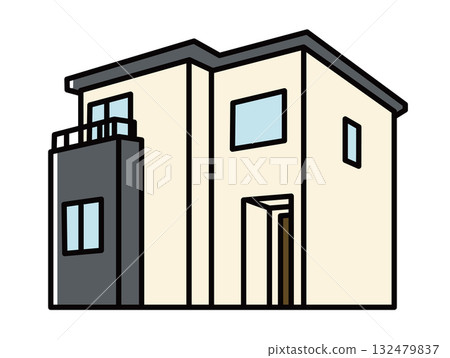 Simplified diagram of a detached house②_Color 132479837