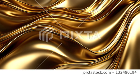 Golden Luxury Foil Texture with Soft Highlights Background Golden Luxury Foil Texture with Soft Highlights Background 132480194