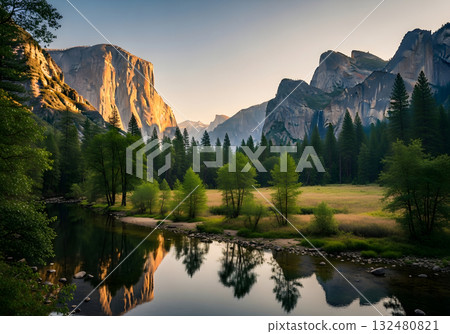 Sunrise in Yosemite National Park 132480821