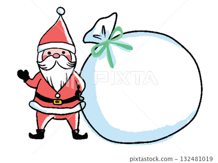 Hand-drawn cute Santa Claus illustration Hand-drawn cute Santa Claus illustration 132481019