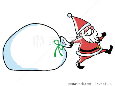 Hand-drawn cute Santa Claus illustration Hand-drawn cute Santa Claus illustration 132481020