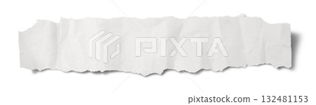 Torn, wrinkled white paper texture Torn, wrinkled white paper texture 132481153
