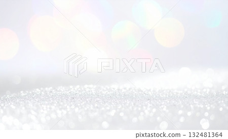 優雅的蛋白石白色閃光背景 132481364