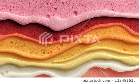 close up of holographic shiny silk as background 132481623