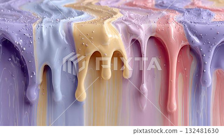 close up of holographic shiny silk as background 132481630