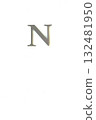 White background, metal silver font N 132481950