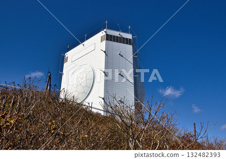J/FPS-5B surveillance radar (Gamera radar) seen from the hiking trail to Mt. Kamafuse. Mutsu City, Aomori Prefecture. J/FPS-5B surveillance radar (Gamera radar) seen from the hiking trail to Mt. Kamafuse. Mutsu City, Aomori Prefecture. 132482393