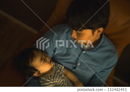 爸爸 父親 嬰兒 132482451