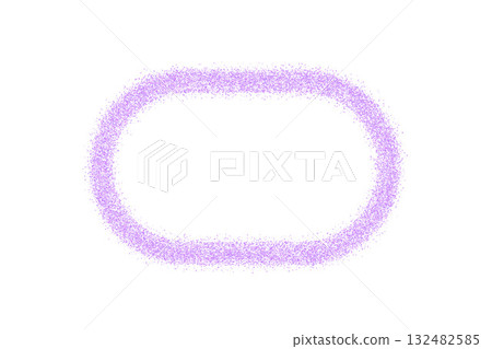 Purple sand dust horizontal frame. Lilac dotwork border. Violet oval text box. Dry powder geometric callout. Vector illustration on transparent background Purple sand dust horizontal frame. Lilac dotwork border. Violet oval text box. Dry powder geometric callout. Vector illustration on transparent background 132482585