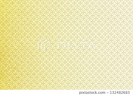 背景圖 13 為閃閃發光的精緻淡金色圖案，上面覆蓋著景泰藍圖案 132482683