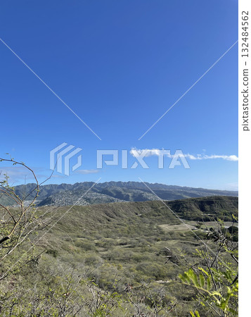 From the hill overlooking the mountain 132484562