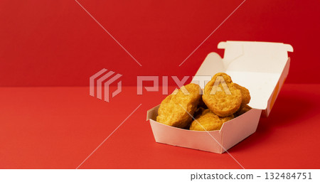 Chicken nuggets in a carton Chicken nuggets in a carton 132484751